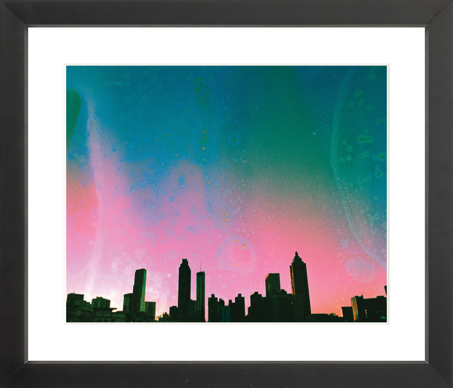 Teal & Pink Atlanta Skyline