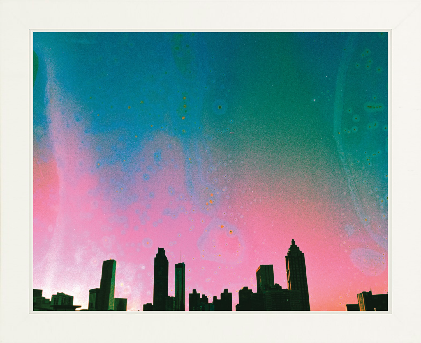 Teal & Pink Atlanta Skyline