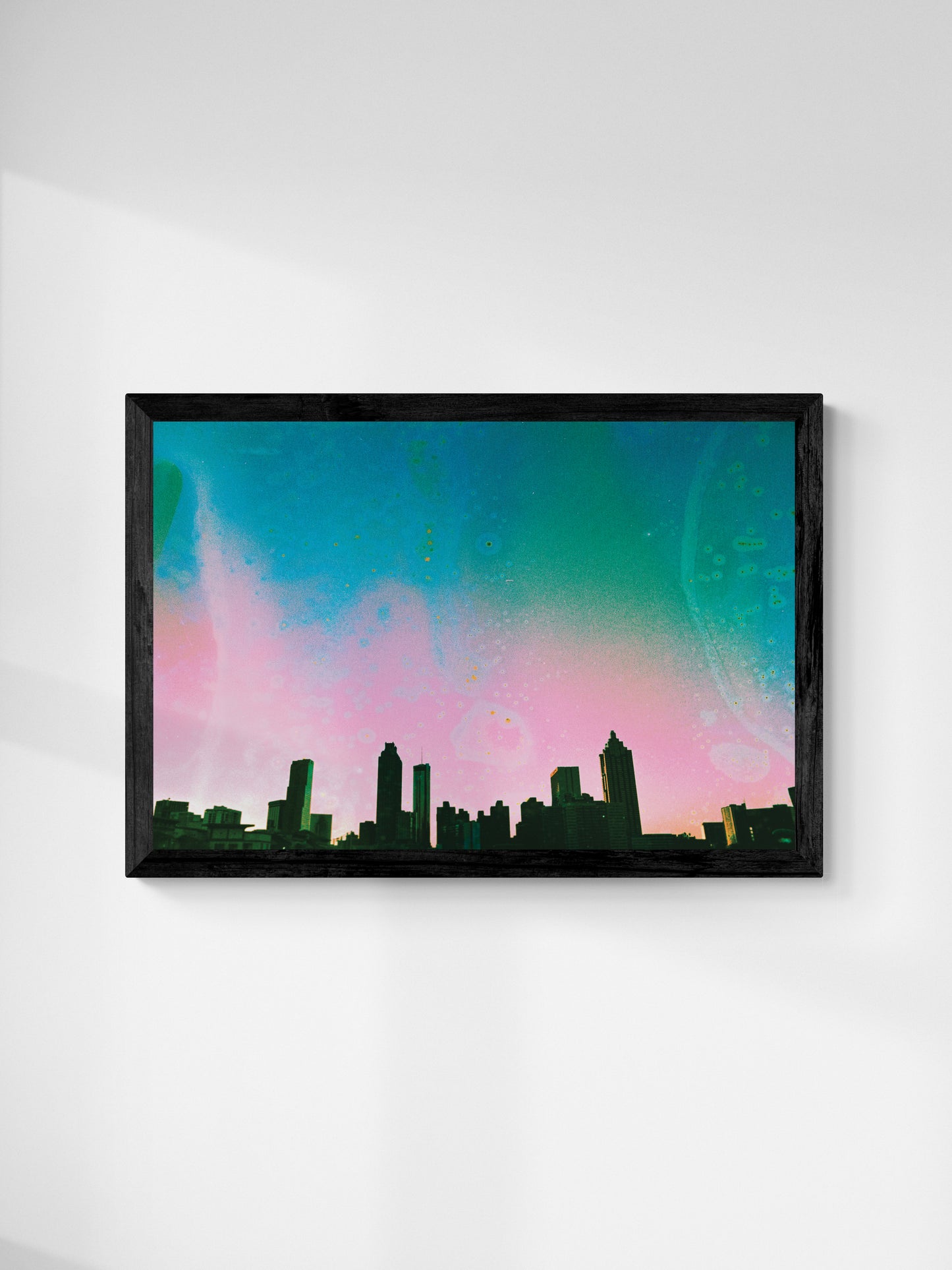 Teal & Pink Atlanta Skyline